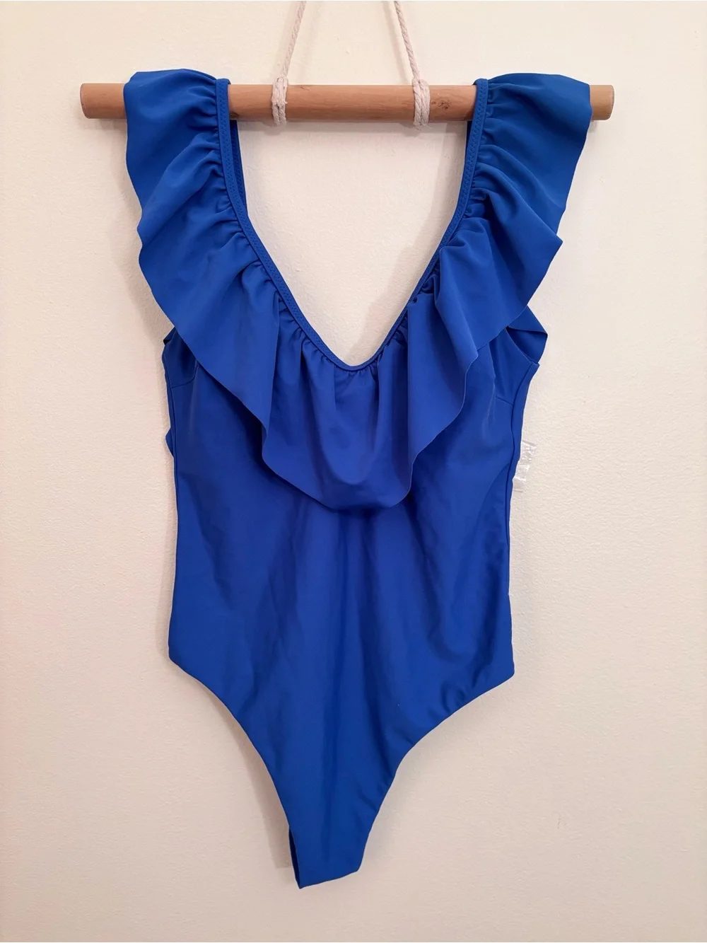 Altar'd State Royal Blue Ruffle One-Piece Swimsuit